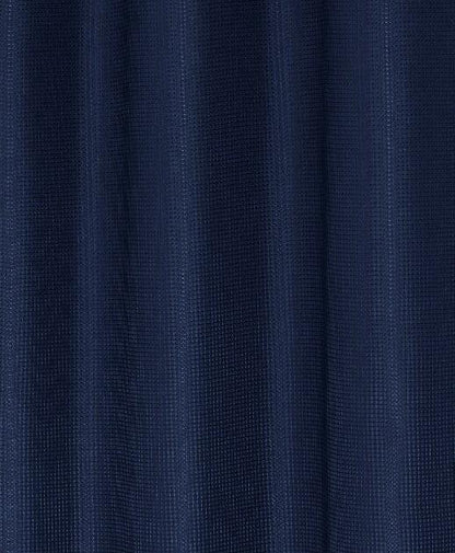 Luxurious Navy Waffle Weave Shower Curtain - FurniFindUSA