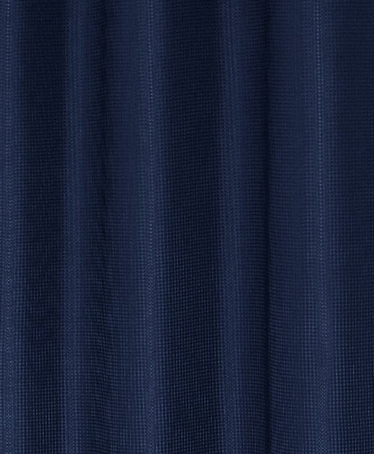 Luxurious Navy Waffle Weave Shower Curtain HomeRoots