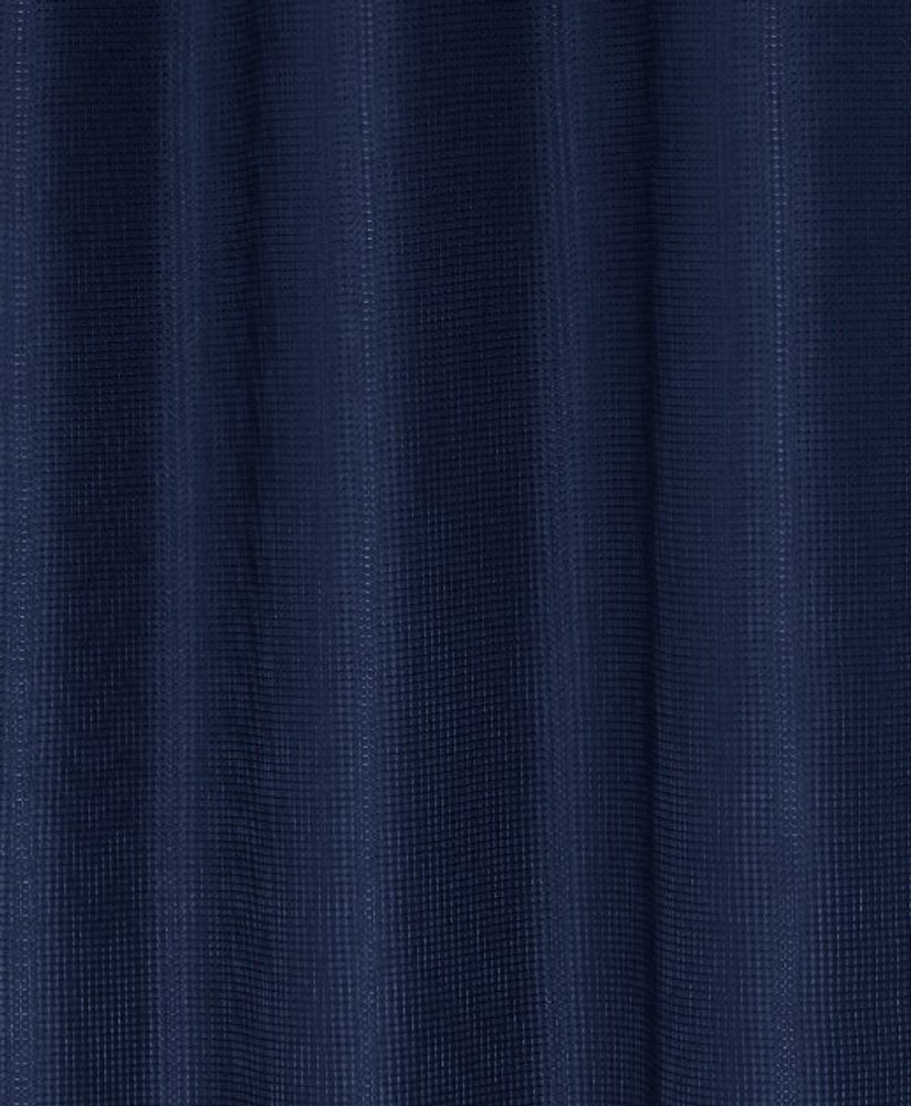 Luxurious Navy Waffle Weave Shower Curtain HomeRoots