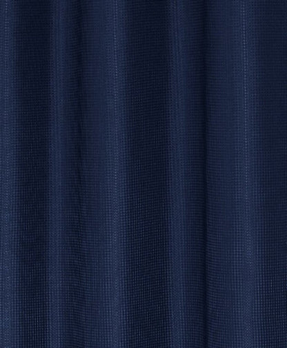 Luxurious Navy Waffle Weave Shower Curtain HomeRoots