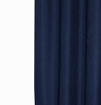 Luxurious Navy Waffle Weave Shower Curtain - FurniFindUSA