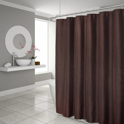 Luxurious Brown Waffle Weave Shower Curtain - FurniFindUSA