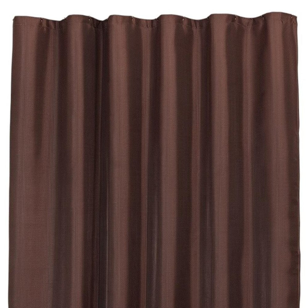Luxurious Brown Waffle Weave Shower Curtain HomeRoots