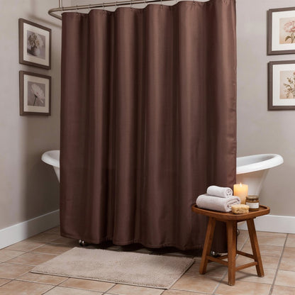 Luxurious Brown Waffle Weave Shower Curtain HomeRoots