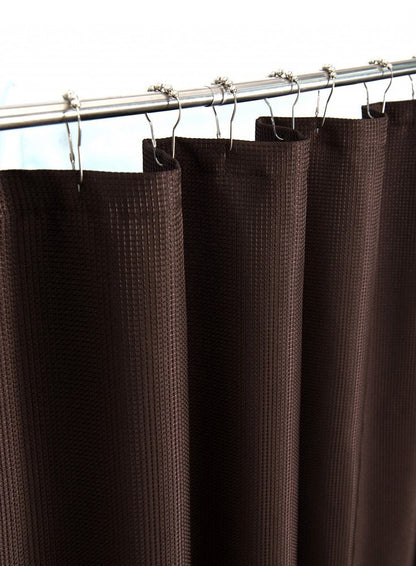 Luxurious Brown Waffle Weave Shower Curtain HomeRoots