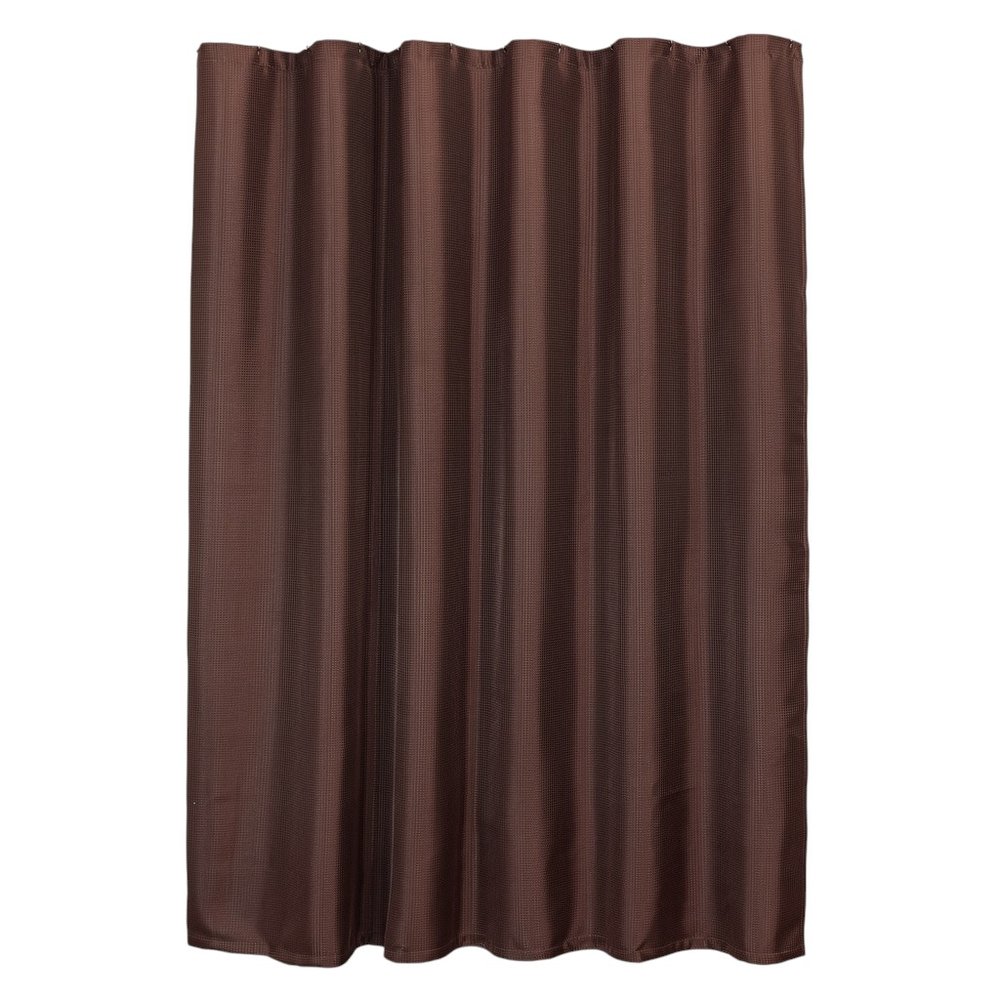 Luxurious Brown Waffle Weave Shower Curtain HomeRoots