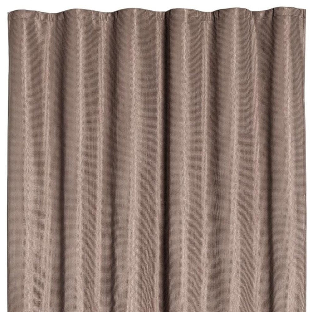 Luxurious Mocha Waffle Weave Shower Curtain HomeRoots