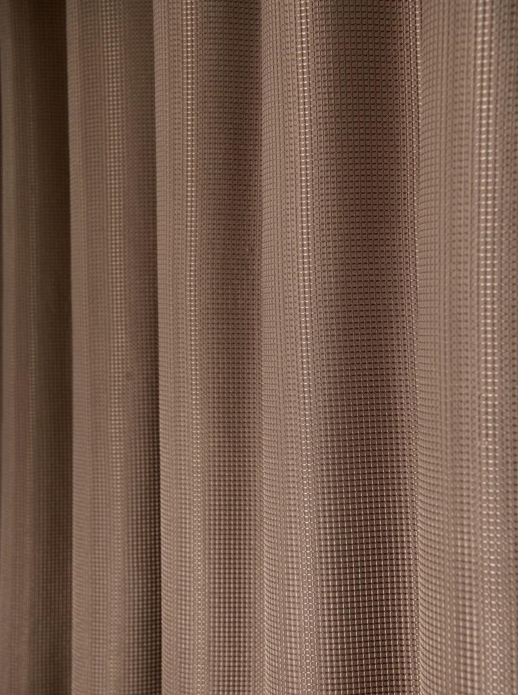 Luxurious Mocha Waffle Weave Shower Curtain - FurniFindUSA