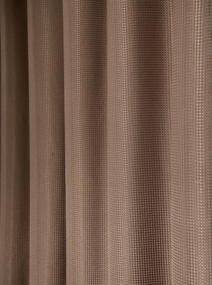 Luxurious Mocha Waffle Weave Shower Curtain HomeRoots