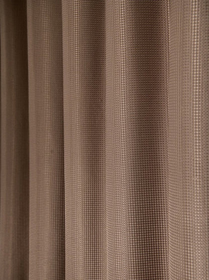 Luxurious Mocha Waffle Weave Shower Curtain HomeRoots