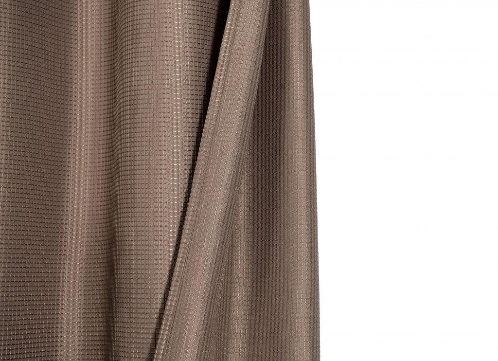 Luxurious Mocha Waffle Weave Shower Curtain - FurniFindUSA