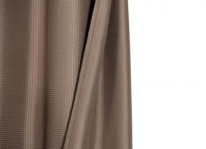 Luxurious Mocha Waffle Weave Shower Curtain HomeRoots