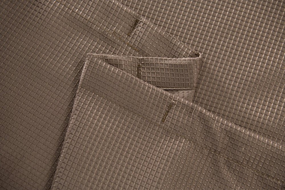 Luxurious Mocha Waffle Weave Shower Curtain HomeRoots