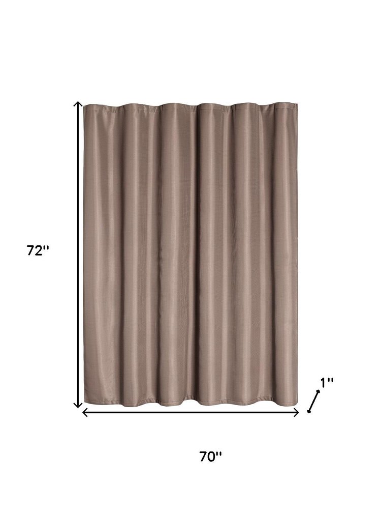 Luxurious Mocha Waffle Weave Shower Curtain HomeRoots