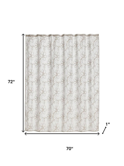 72" Linen Polyester Shower Curtain HomeRoots
