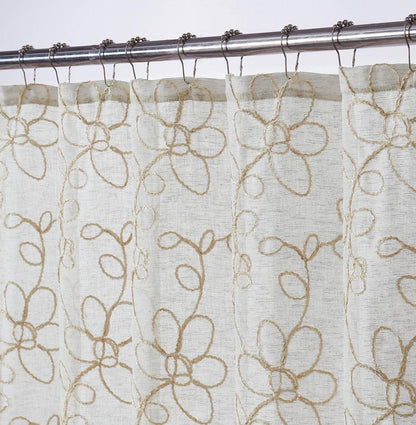 72" Linen Polyester Shower Curtain HomeRoots