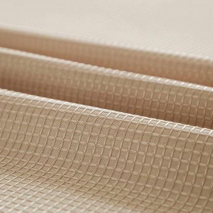 Mocha Sheer and Grid Shower Curtain and Liner Set HomeRoots