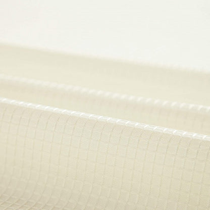 Ivory Sheer and Grid Shower Curtain and Liner Set HomeRoots