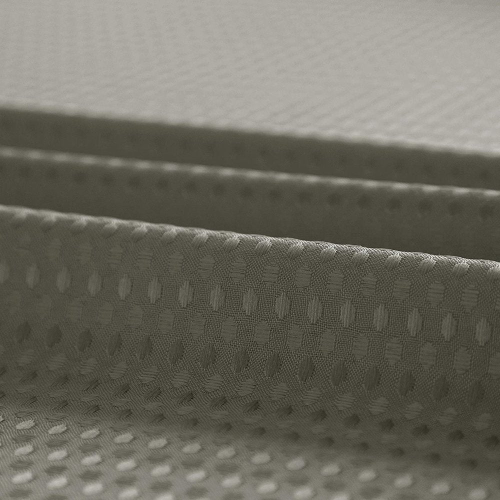 Gray Sheer and Grid Shower Curtain and Liner Set HomeRoots