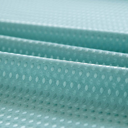 Teal Sheer and Grid Shower Curtain and Liner Set HomeRoots