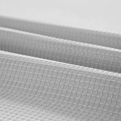 Silver Modern Grid Shower Curtain and Liner Set HomeRoots