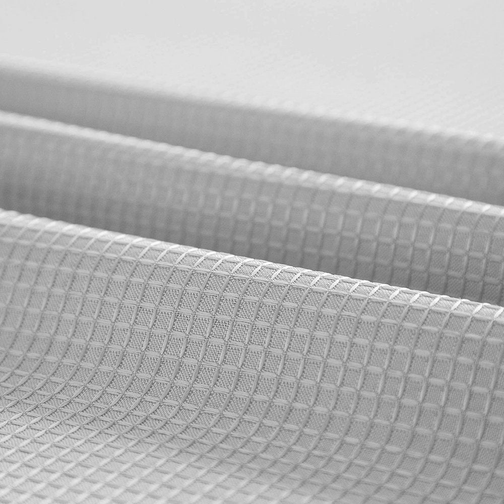 Silver Modern Grid Shower Curtain and Liner Set HomeRoots