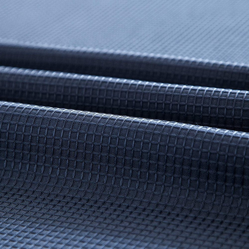 Navy Modern Grid Shower Curtain and Liner Set HomeRoots