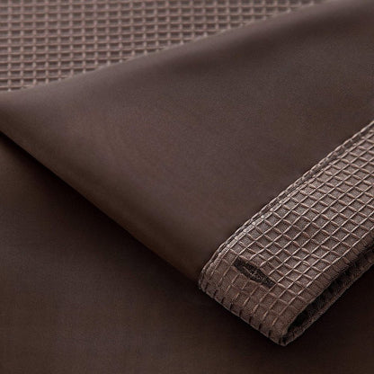 Brown Modern Grid Shower Curtain and Liner Set HomeRoots