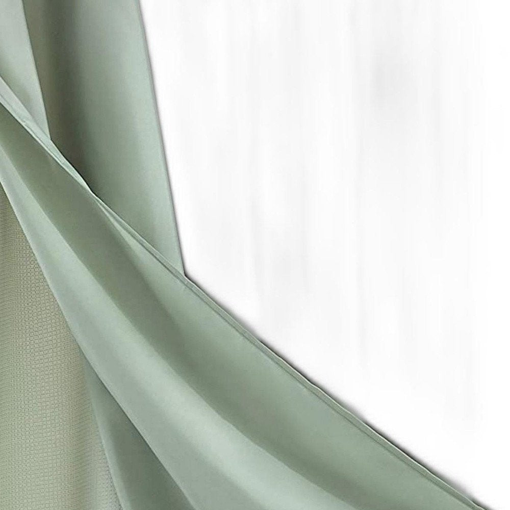 Sage Green Modern Grid Shower Curtain and Liner Set HomeRoots