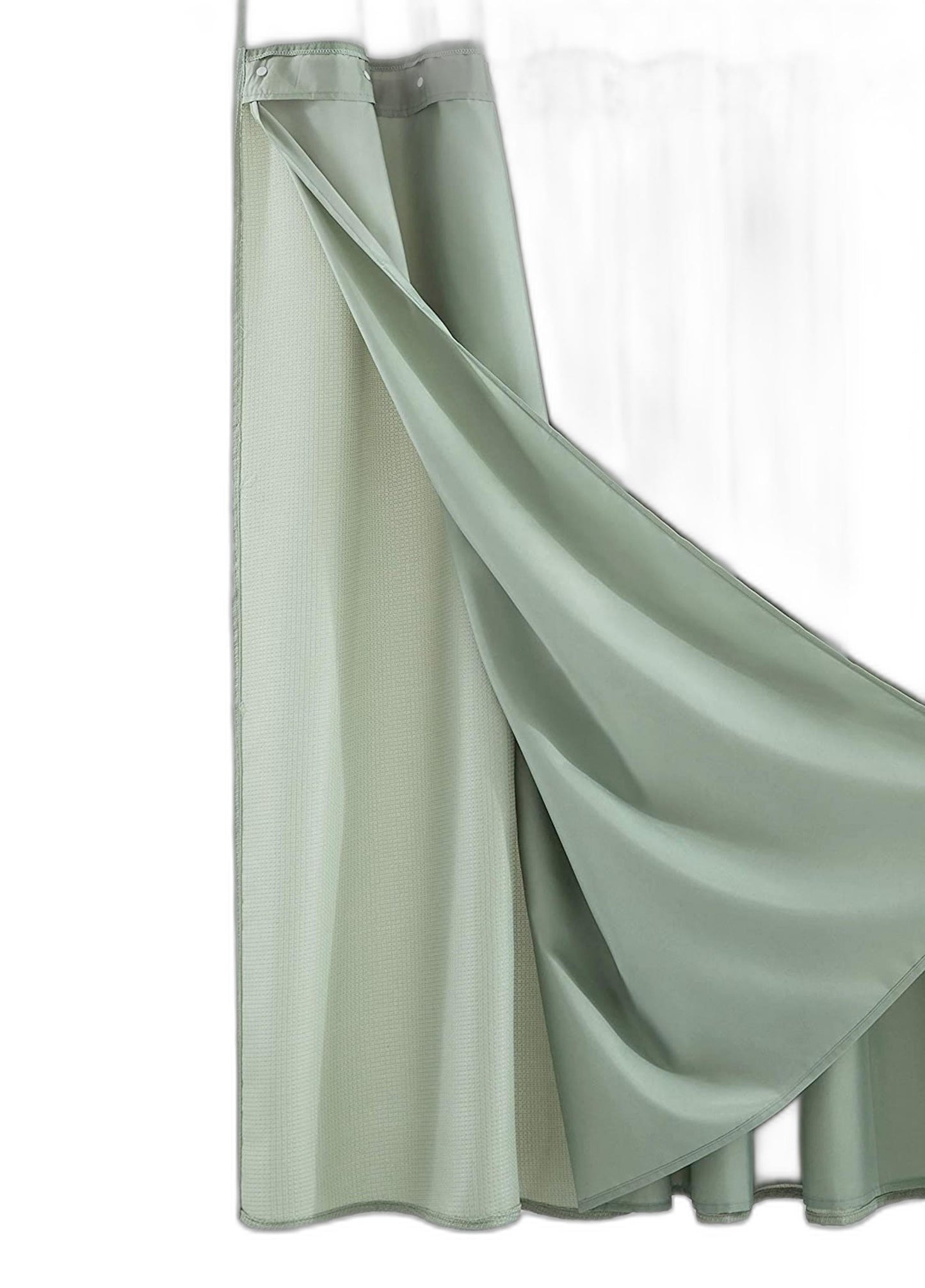 Sage Green Modern Grid Shower Curtain and Liner Set HomeRoots