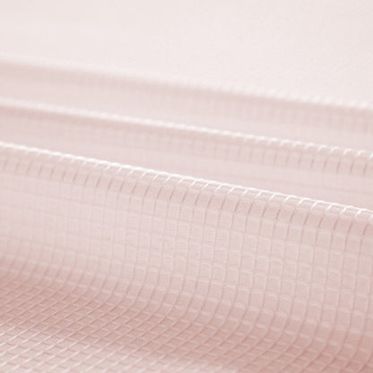 Blush Sheer and Grid Shower Curtain and Liner Set HomeRoots