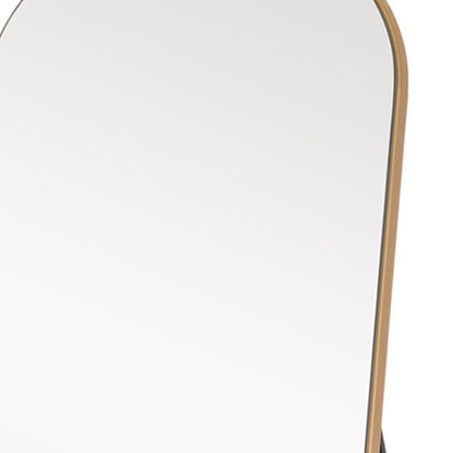 71" Gold Arch Wood Framed Freestanding Standing Mirror