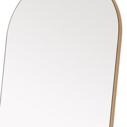 71" Gold Arch Wood Framed Freestanding Standing Mirror