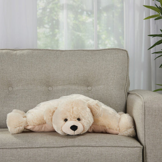22" X 18" Ivory Bear Throw Pillow