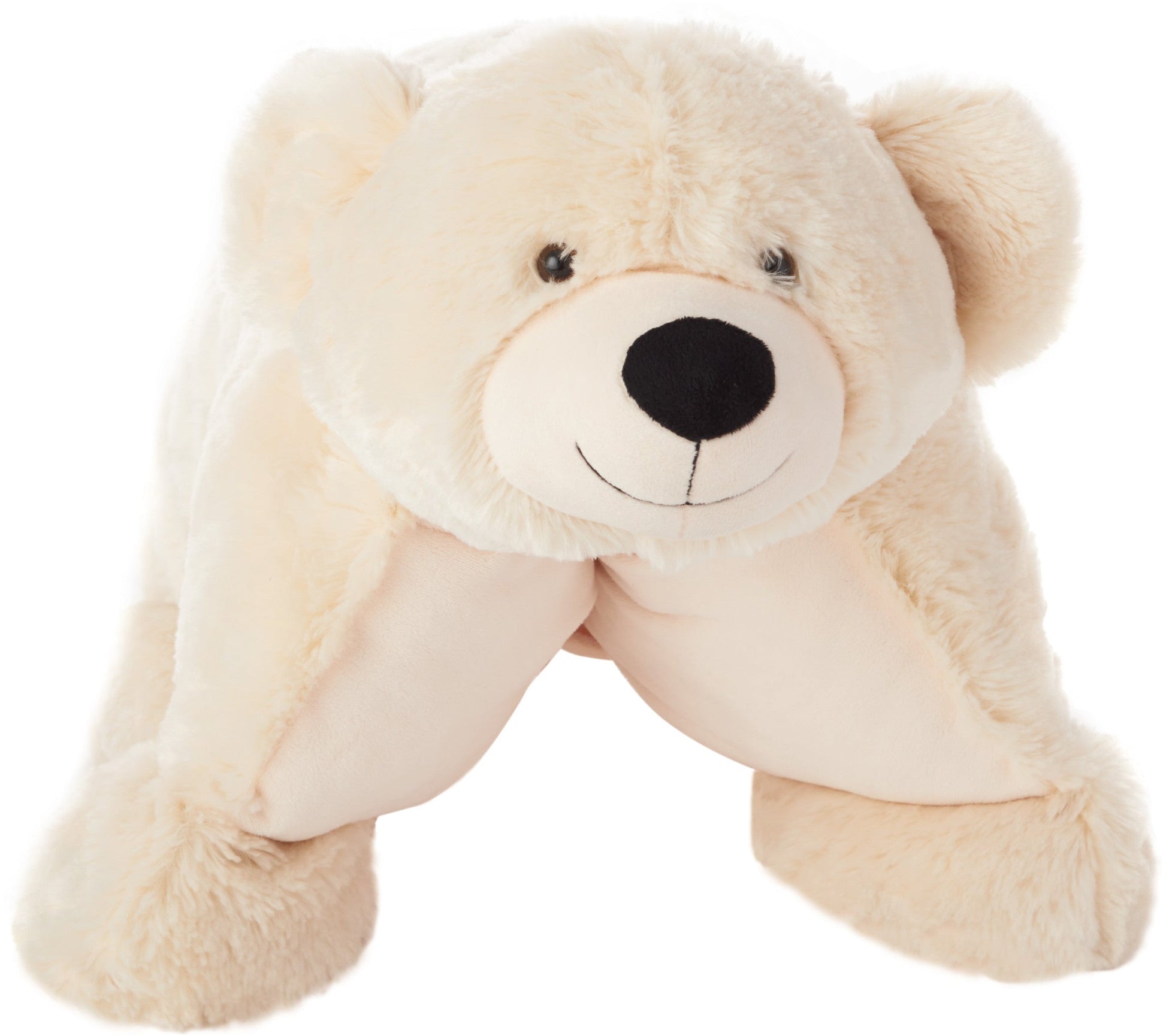 22" X 18" Ivory Bear Throw Pillow FurniFindUSA