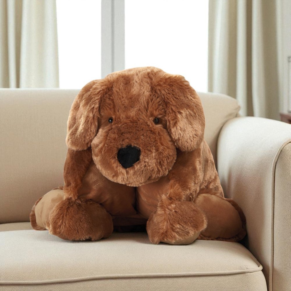 22" X 18" Brown Dog Throw Pillow — view 5