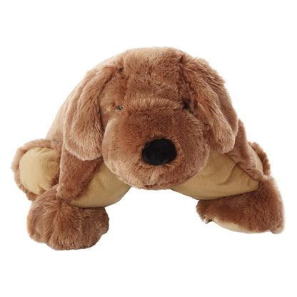 22" X 18" Brown Dog Throw Pillow HomeRoots