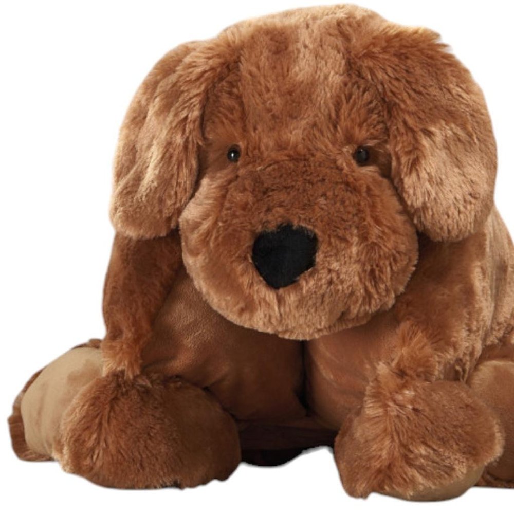 22" X 18" Brown Dog Throw Pillow — view 8