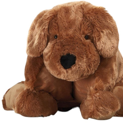 22" X 18" Brown Dog Throw Pillow