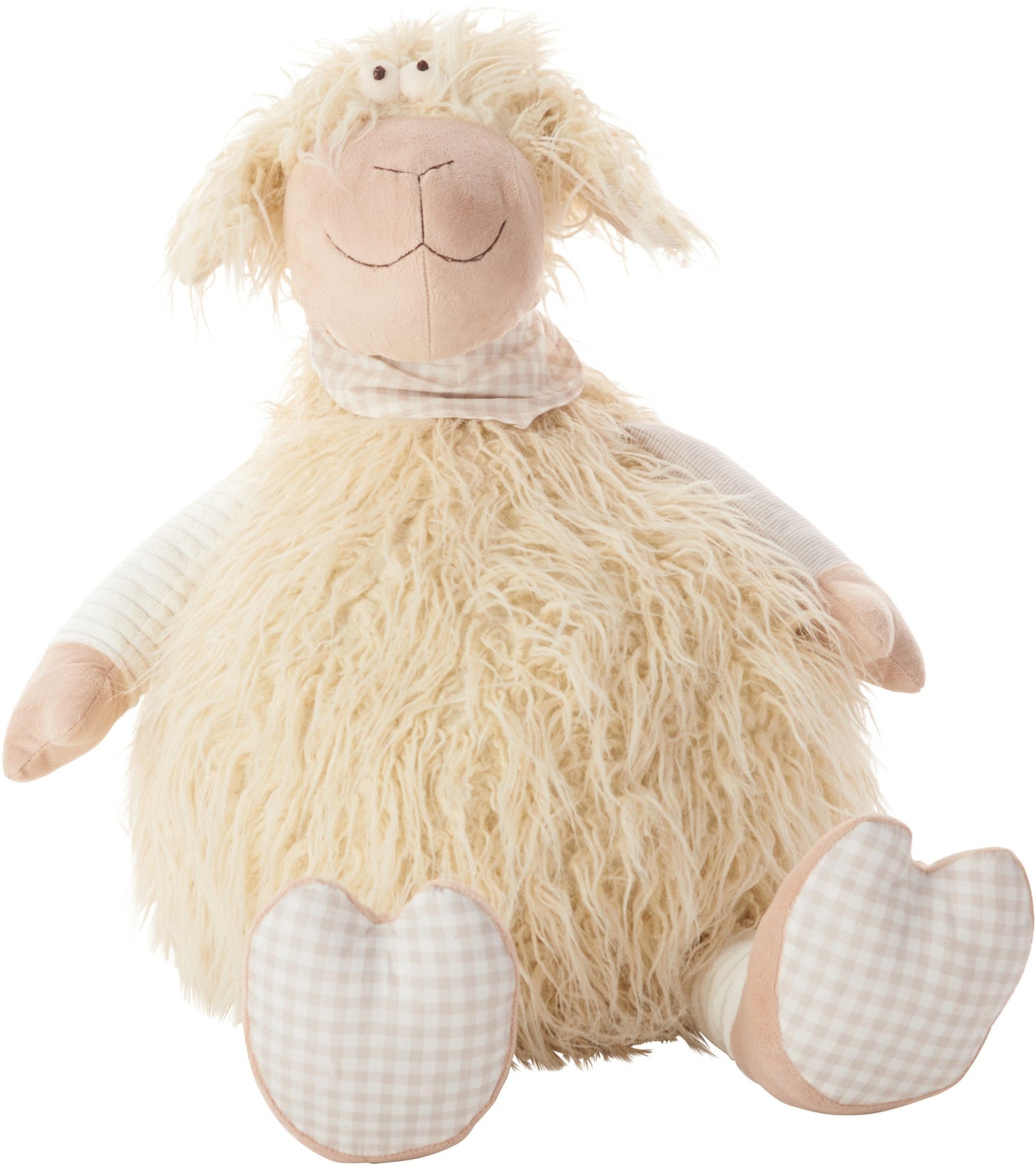 26" X 22" Ivory Lamb Throw Pillow FurniFindUSA