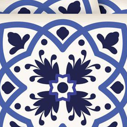 7" x 7" Blue And White Peel And Stick Removable Tiles HomeRoots