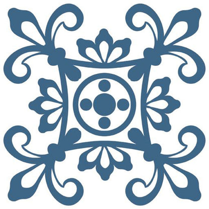 4" X 4" Teal And White Mosaic Peel And Stick Removable Tiles HomeRoots