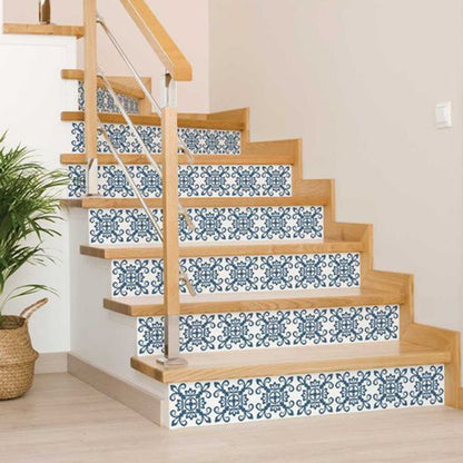 7" x 7" Teal Blue Peel And Stick Removable Tiles HomeRoots