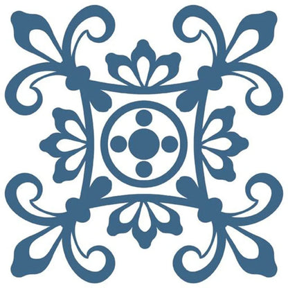 4" X 4" Teal And White Mosaic Peel And Stick Removable Tiles HomeRoots