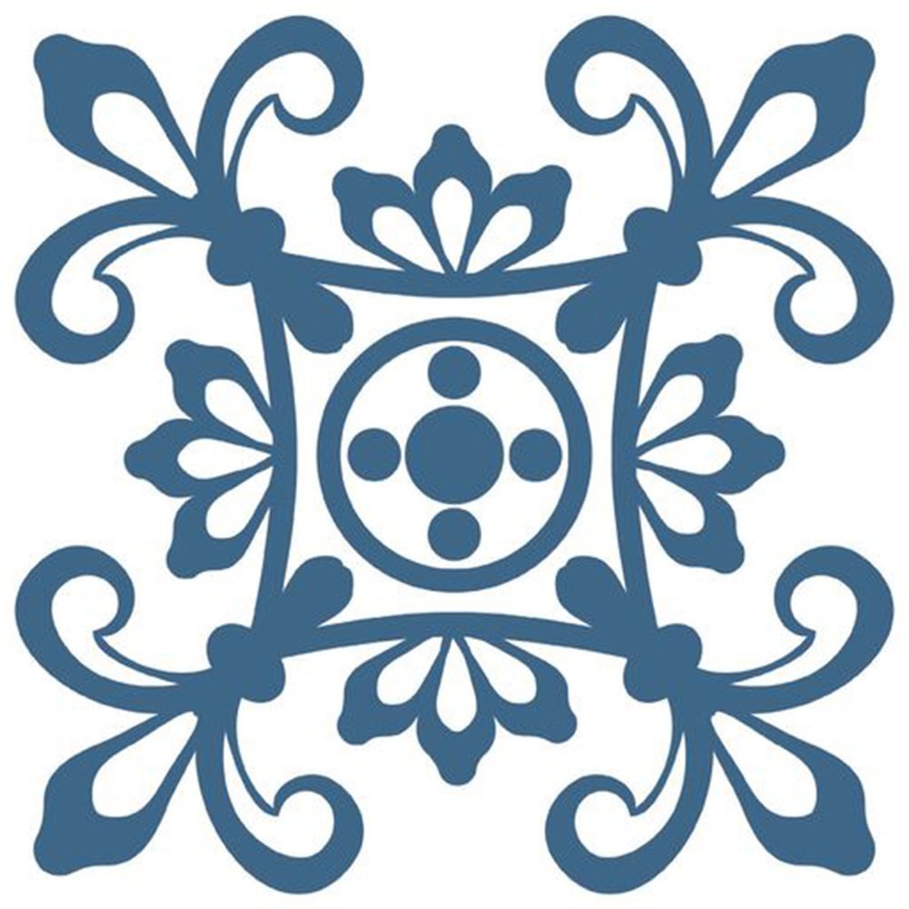 4" X 4" Teal And White Mosaic Peel And Stick Removable Tiles HomeRoots