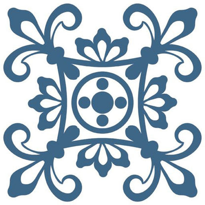 4" X 4" Teal And White Mosaic Peel And Stick Removable Tiles HomeRoots