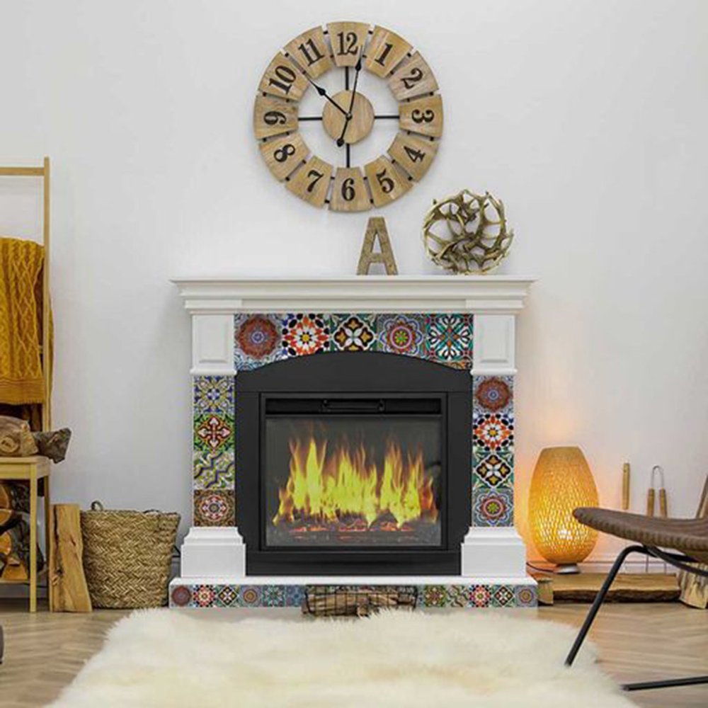 4" X 4" Mediterranean Mash Mosaic Peel and Stick Tiles HomeRoots