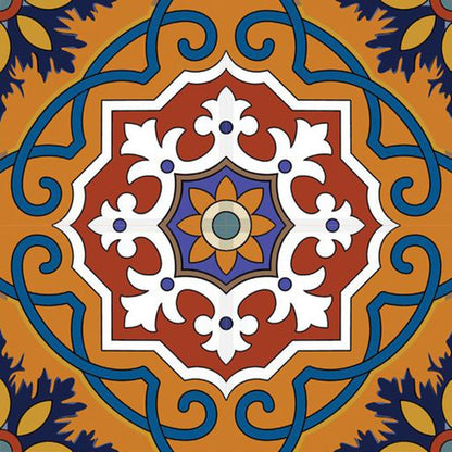7" x 7" Blue And Red Peel And Stick Removable Tiles HomeRoots