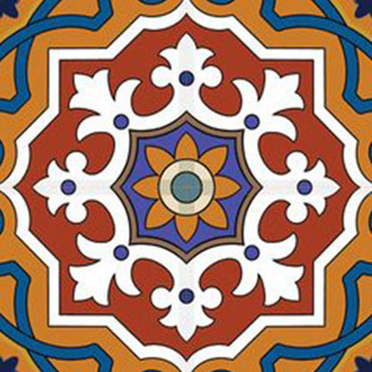 7" x 7" Blue And Red Peel And Stick Removable Tiles HomeRoots