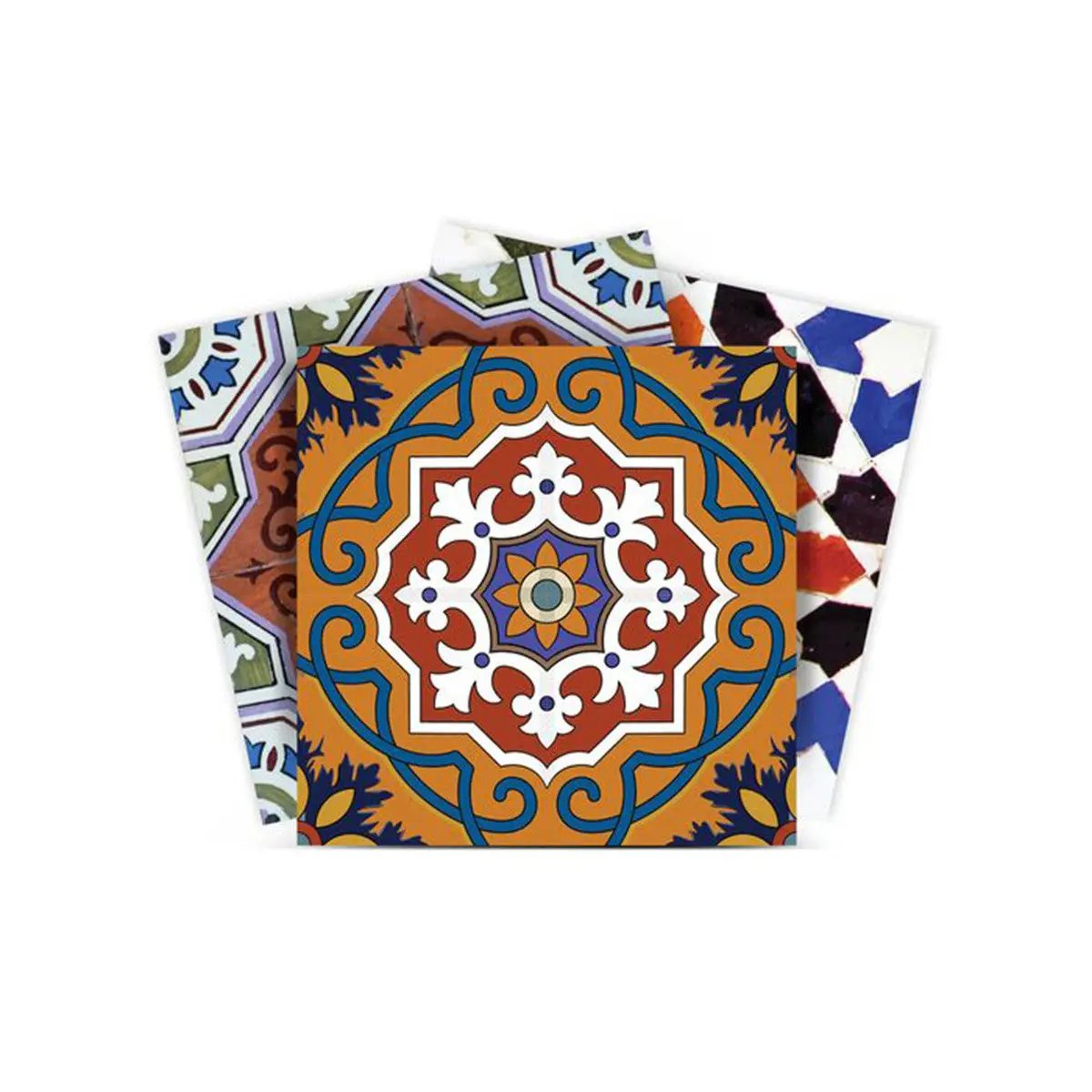 4" X 4" Mediterranean Mash Mosaic Peel and Stick Tiles HomeRoots